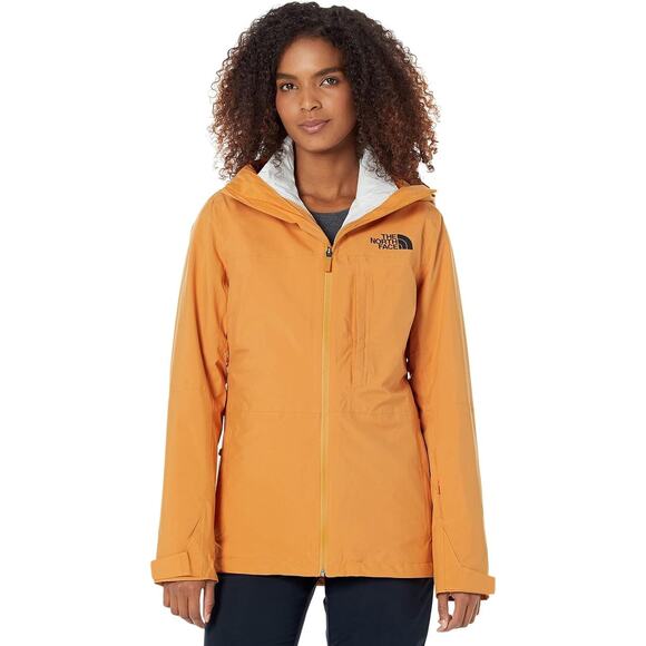 NWT THE NORTH FACE Women's Thermoball Eco Snow Triclimate Jacket ,tan-Size XL
